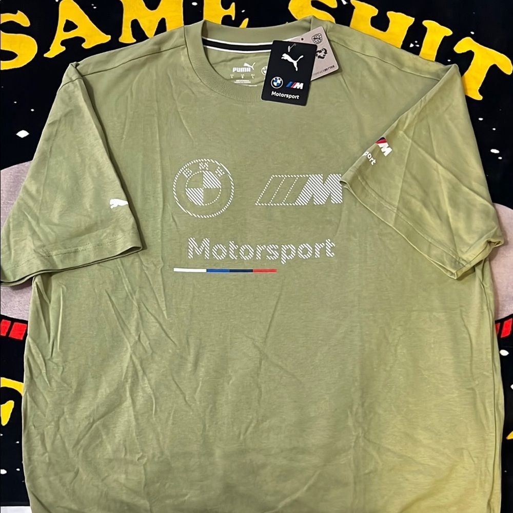 Puma Green Short Sleeve Motorsport Tee